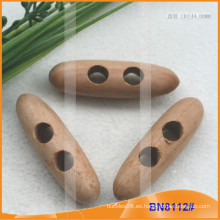 Moda de madera natural cuerno botón para las prendas de vestir BN8112